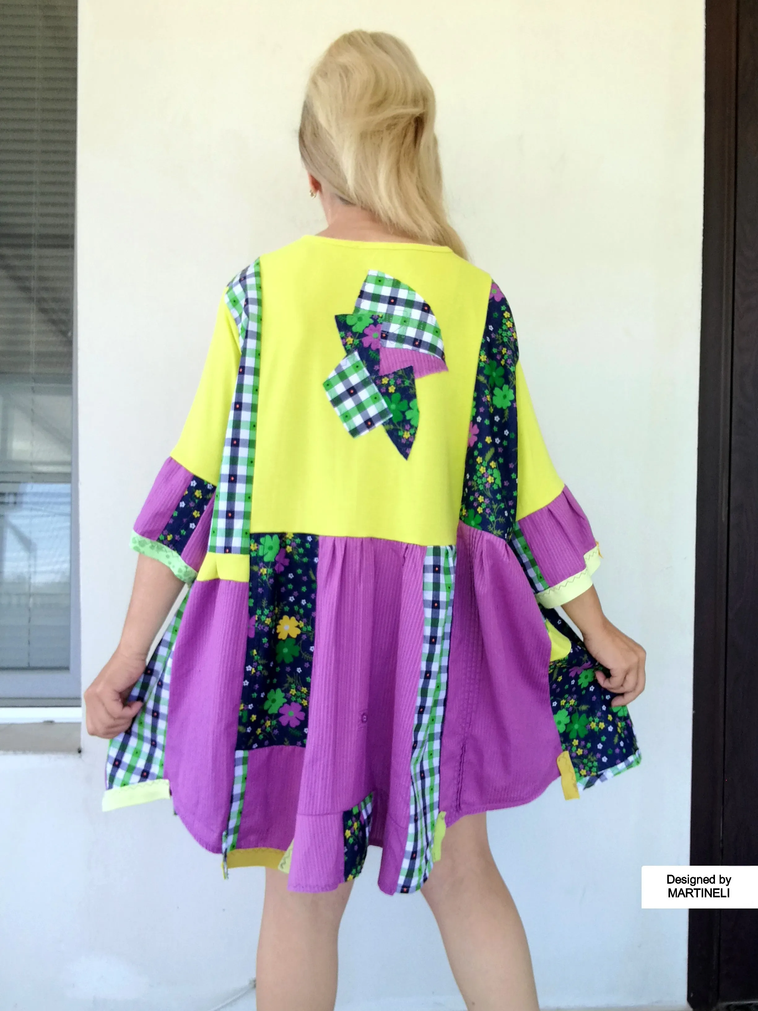 Plus Size Colorful Dress 3X Loose Summer Dress