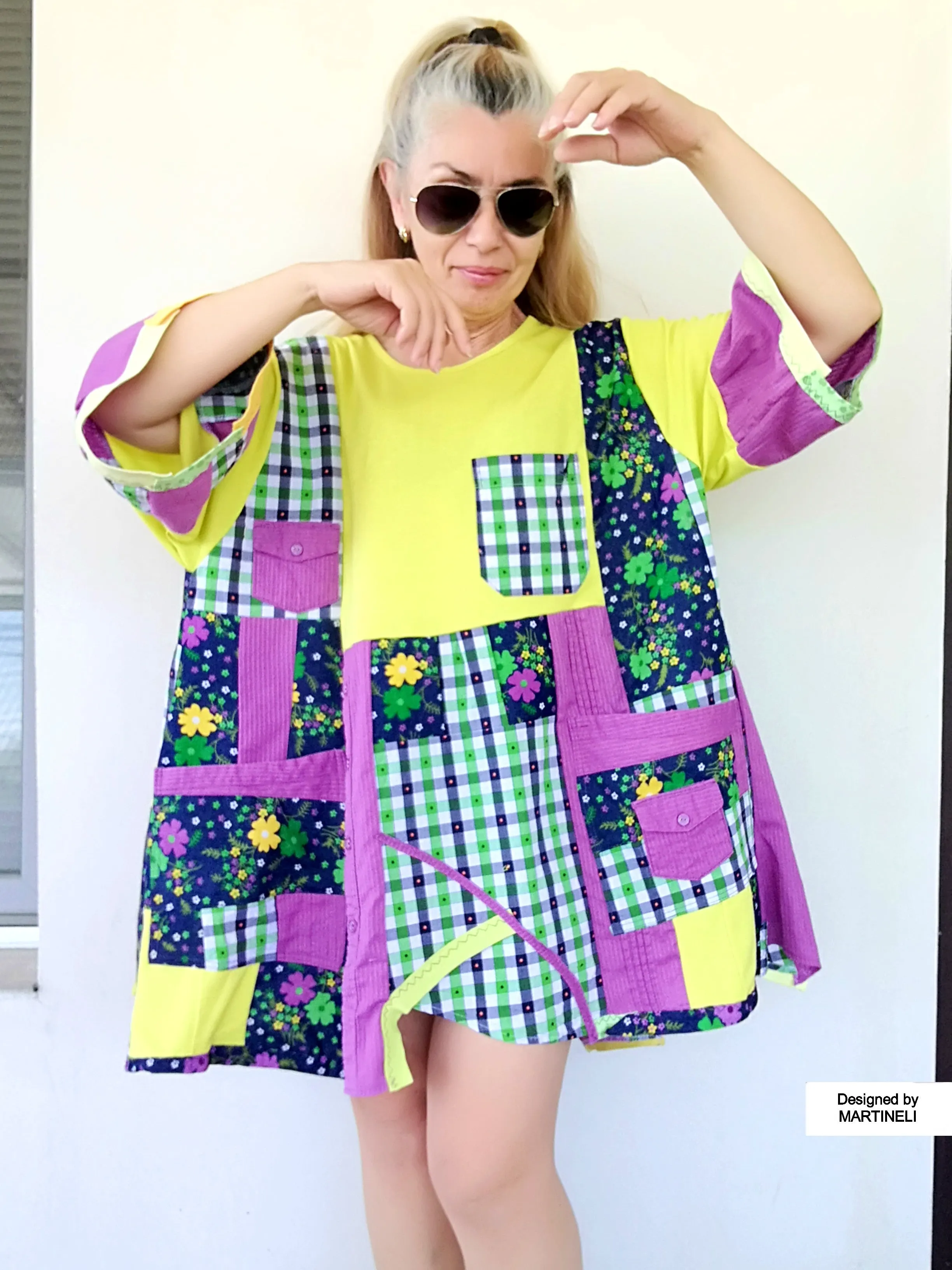 Plus Size Colorful Dress 3X Loose Summer Dress