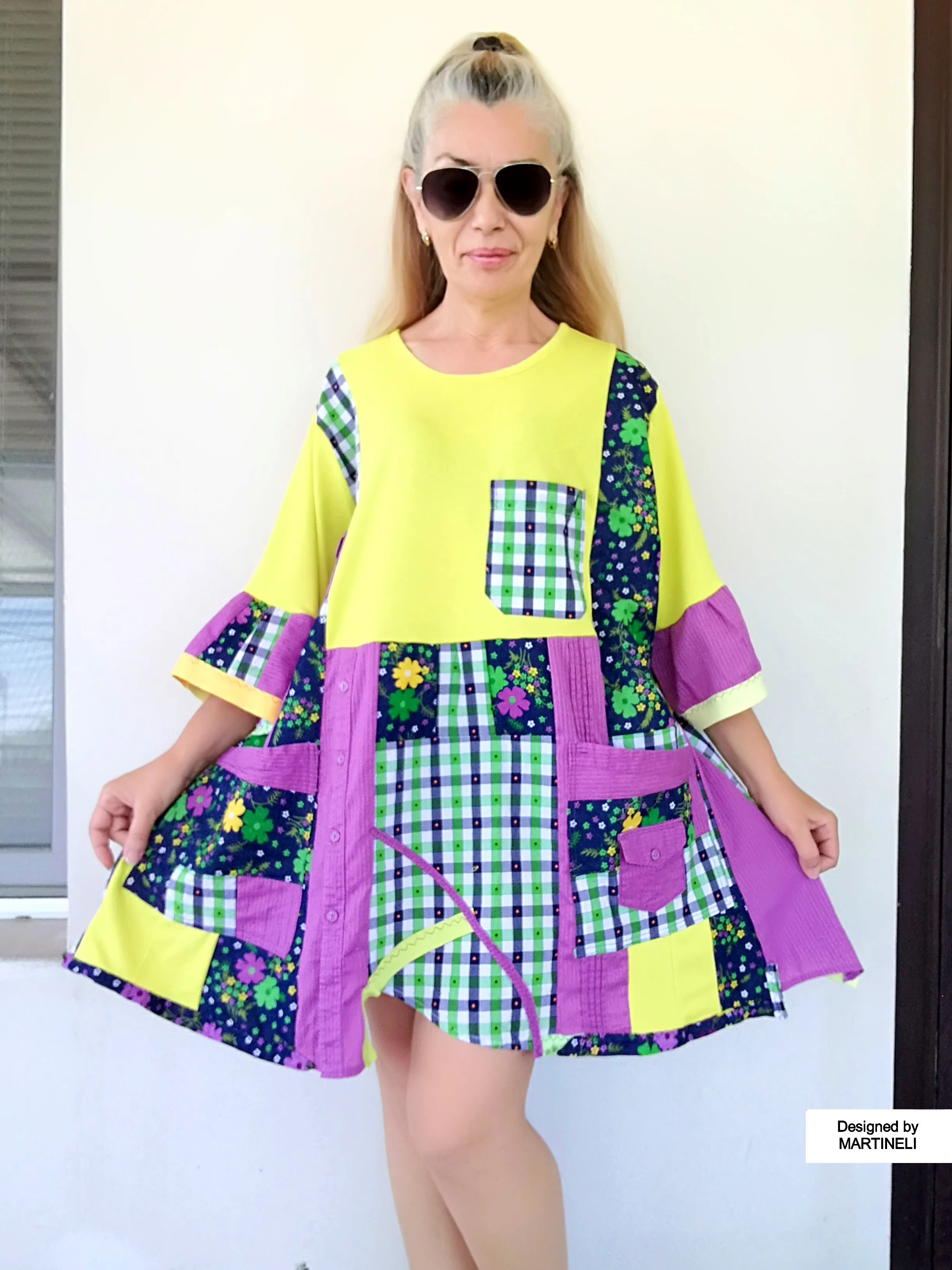 Plus Size Colorful Dress 3X Loose Summer Dress