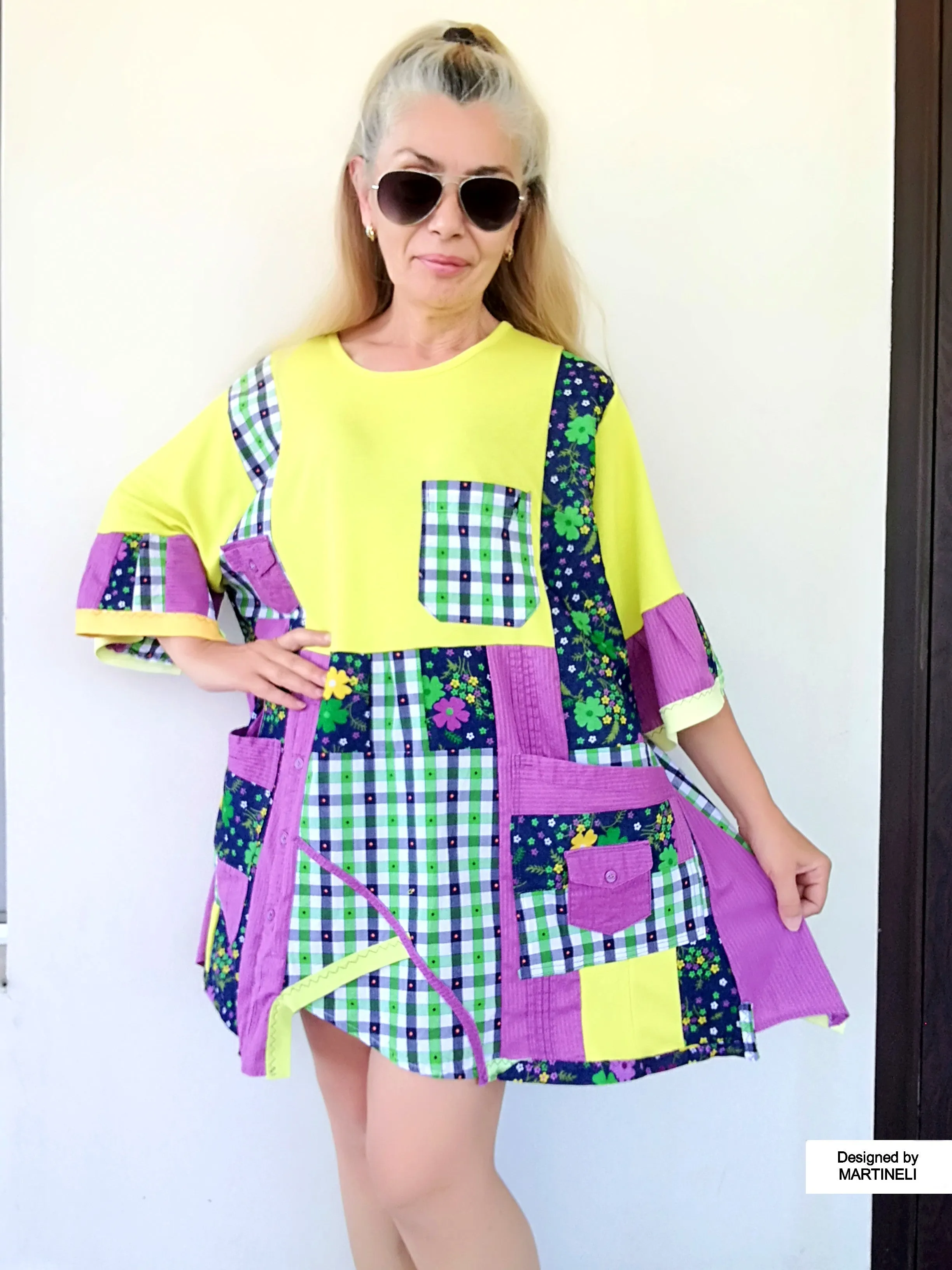 Plus Size Colorful Dress 3X Loose Summer Dress
