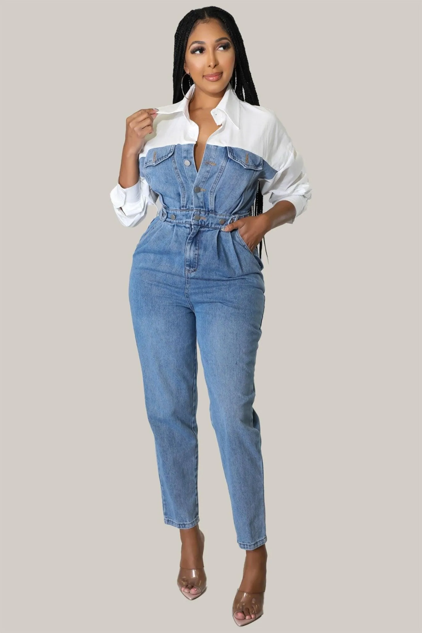 Rowan Denim Jumpsuit