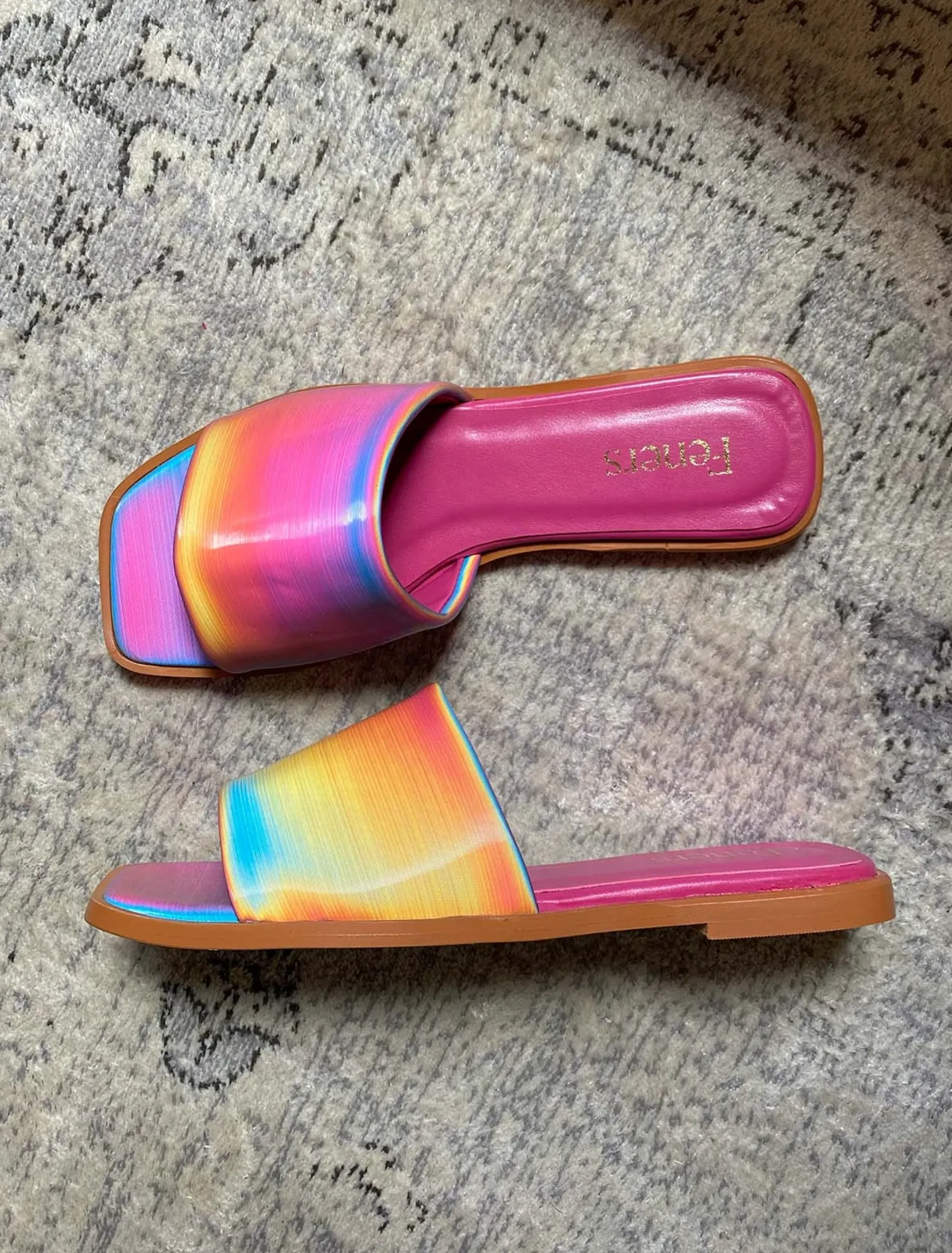 sandal - camille - rainbow