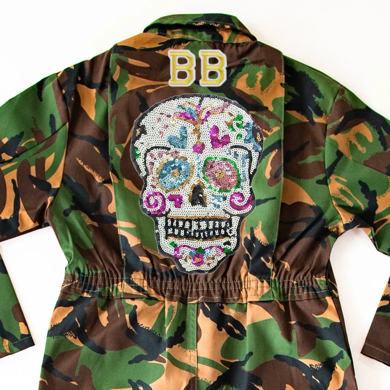 Sequin Candy Skull Jumpsuit