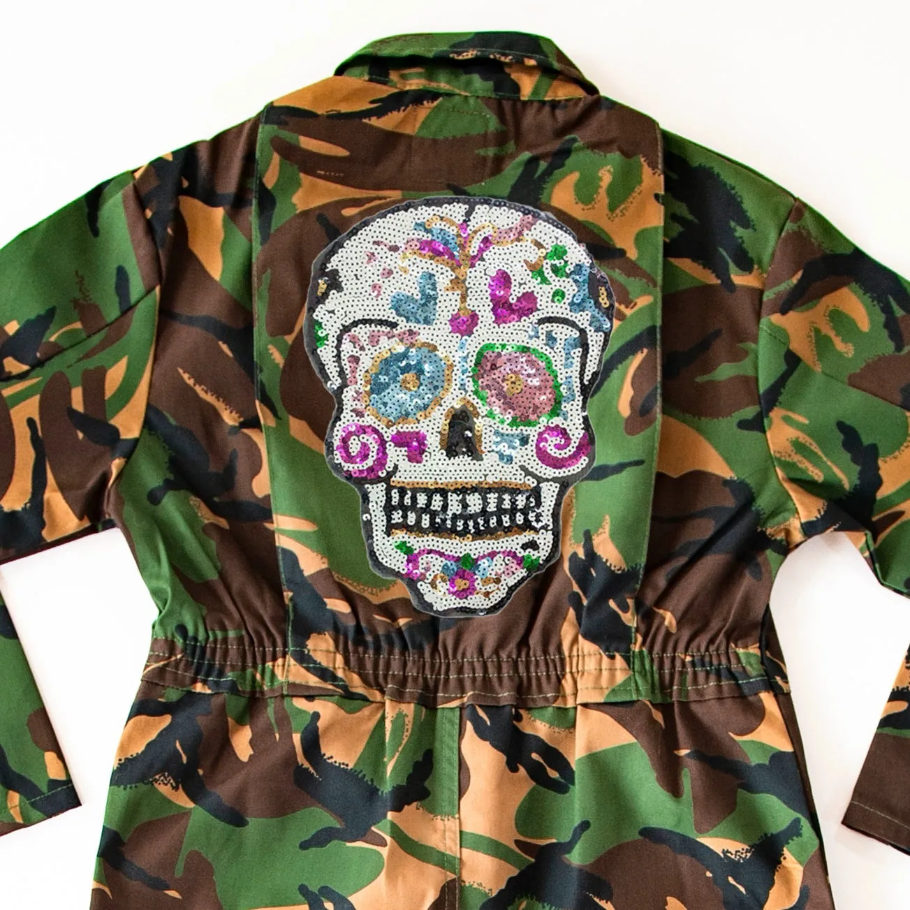 Sequin Candy Skull Jumpsuit