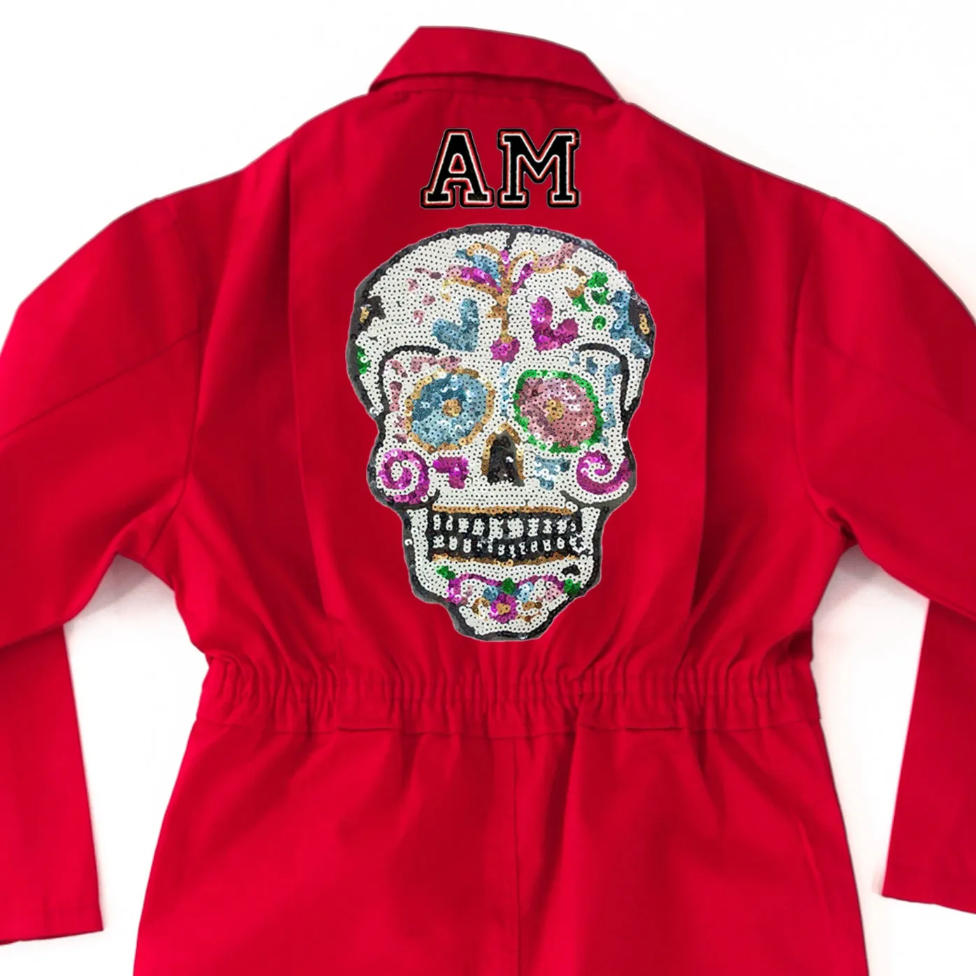 Sequin Candy Skull Jumpsuit