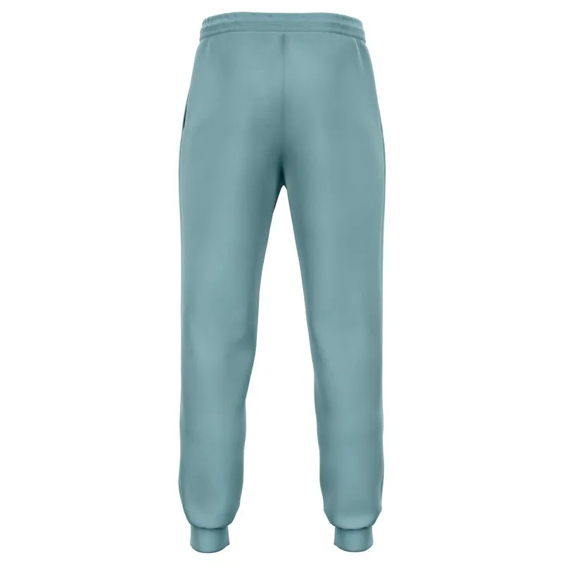 Shaded Pale Pastel Cyan Gray Joggers | Unisex | with PLUS sizes | C30M0Y8K30