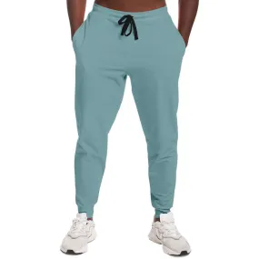 Shaded Pale Pastel Cyan Gray Joggers | Unisex | with PLUS sizes | C30M0Y8K30