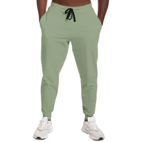 Shaded Pale Pastel Warm Green Gray Joggers | Unisex | with PLUS sizes | C15M0Y30K30