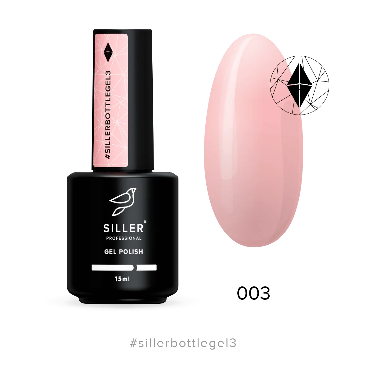 Siller Bottle Gel #3 - Peach Pink