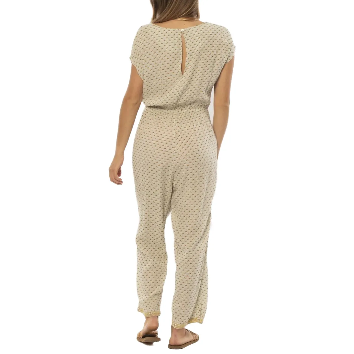 Sisstrevolution Women's Kaye Woven Short Sleeve Jumpsuit