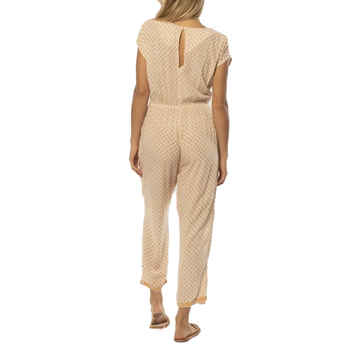 Sisstrevolution Women's Kaye Woven Short Sleeve Jumpsuit