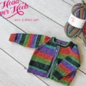 Stylecraft Head Over Heels Baby Cardigan Knitting Pattern
