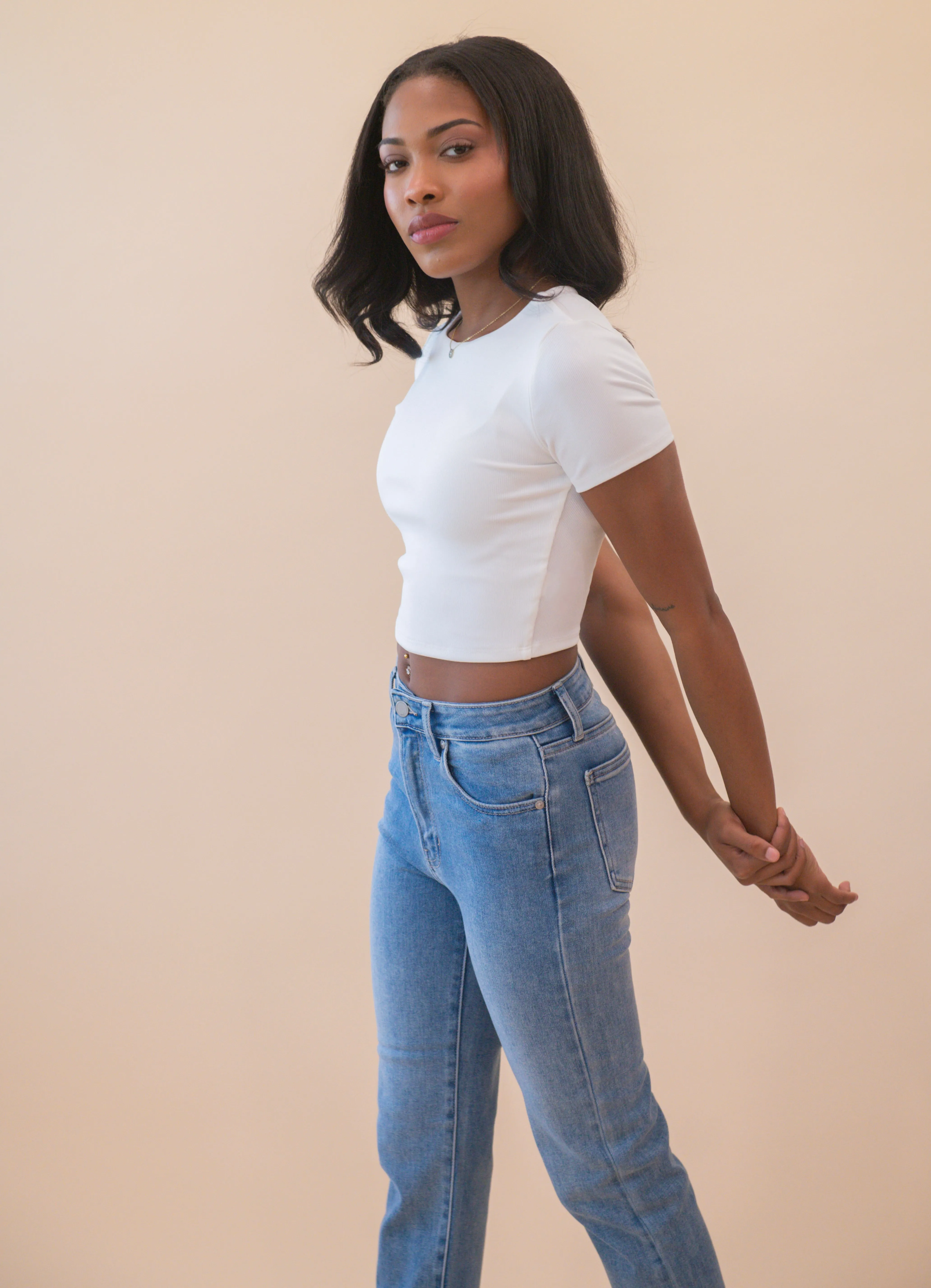 The Cropped Tee (White)