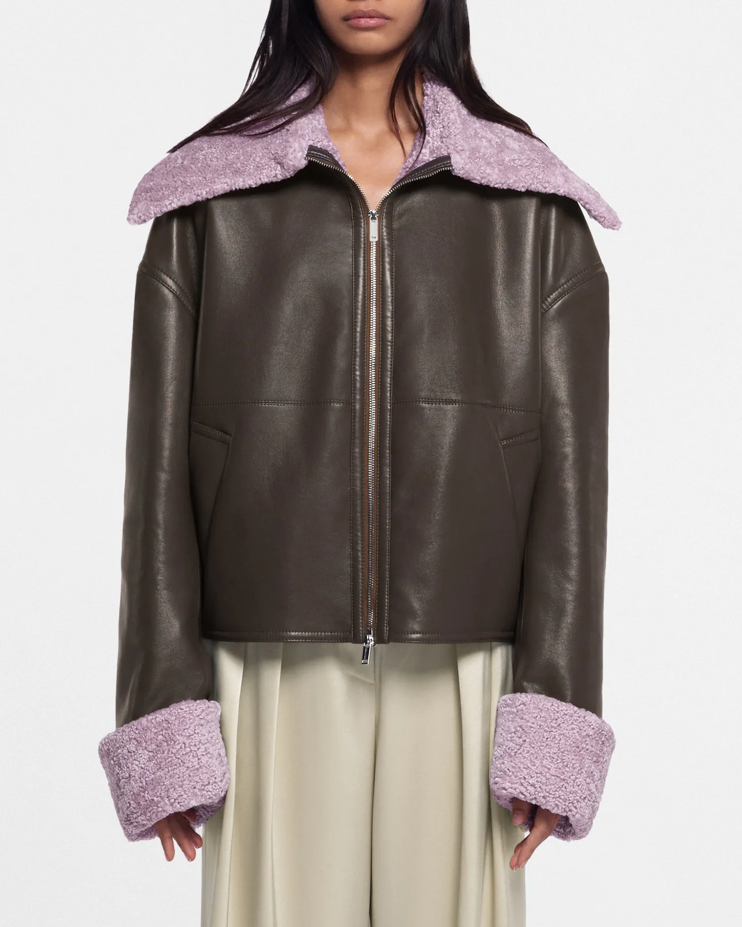 Verona - Sale Faux Shearling Jacket - Shiitake