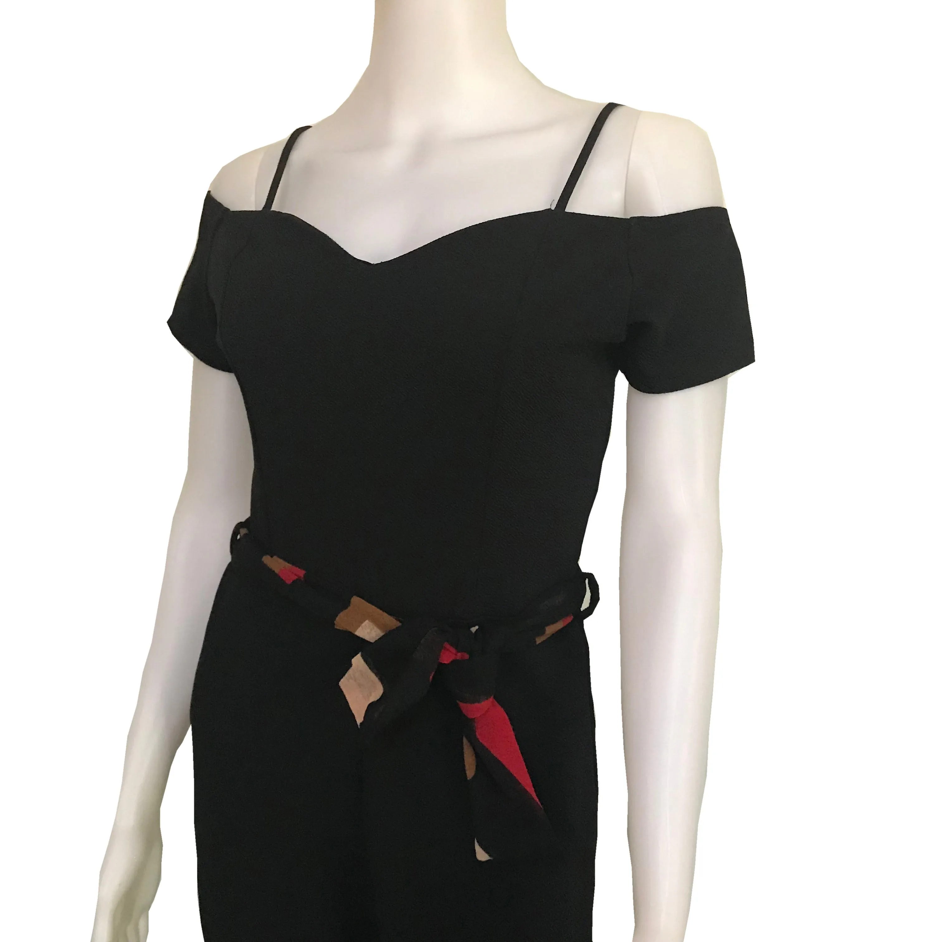 Vintage 1990s Off-the-Shoulder Mod Jumpsuit
