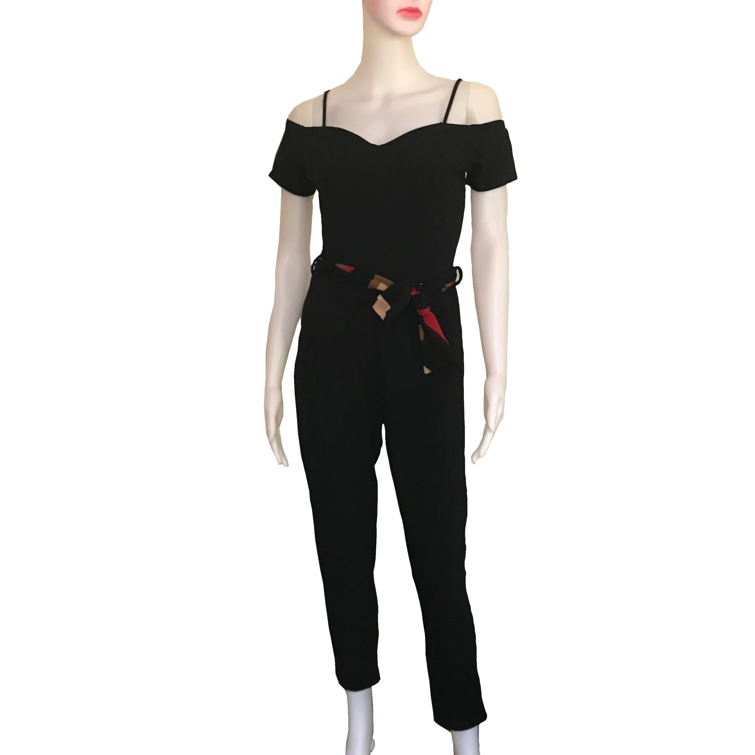Vintage 1990s Off-the-Shoulder Mod Jumpsuit