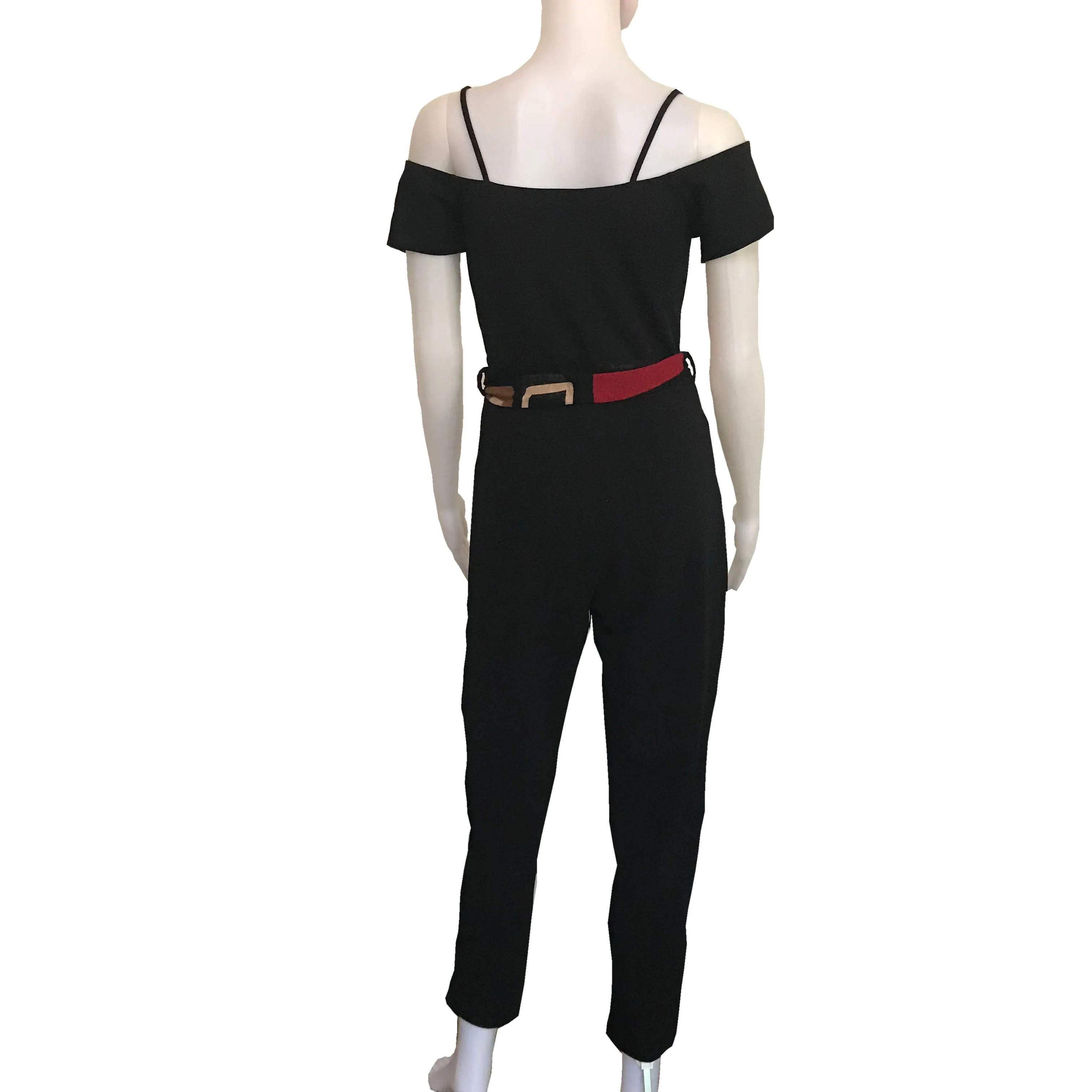 Vintage 1990s Off-the-Shoulder Mod Jumpsuit