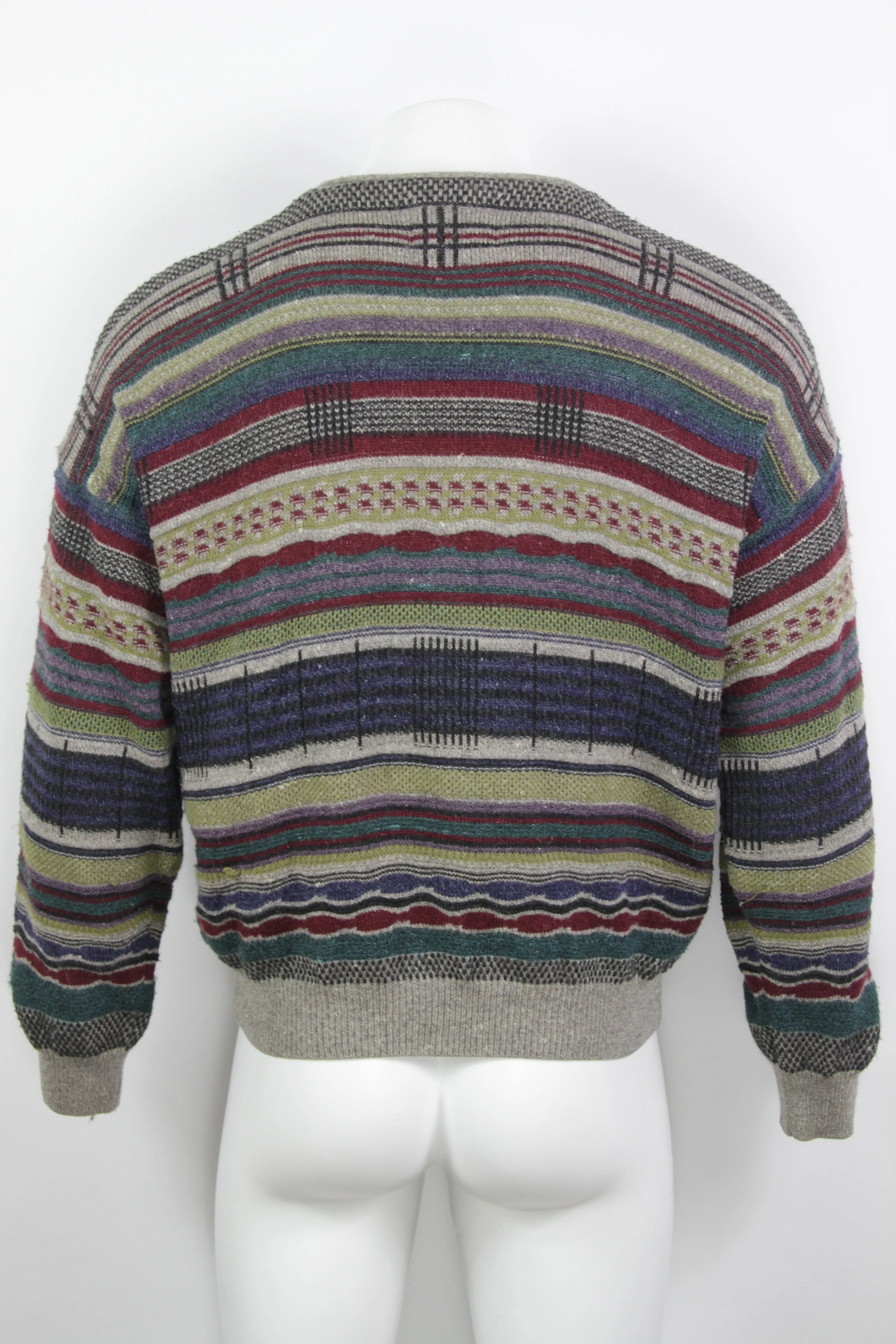 Vintage 80/90s Patterned Cardigan - L