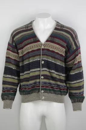 Vintage 80/90s Patterned Cardigan - L