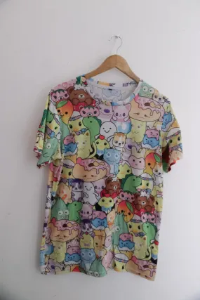 Vintage Shein kids QTfun colourful mens medium tees