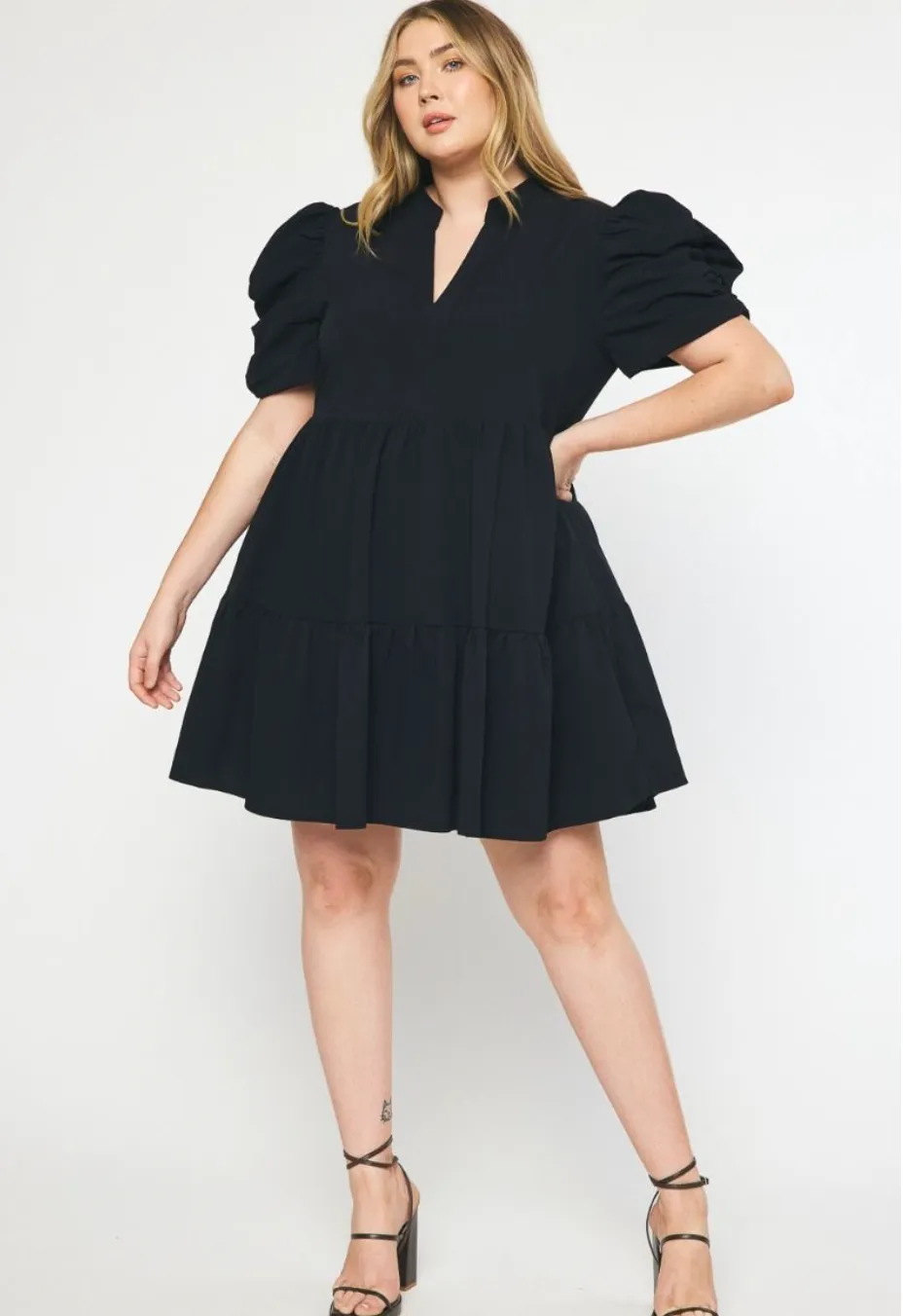 Vogue Puff Sleeve Dress
