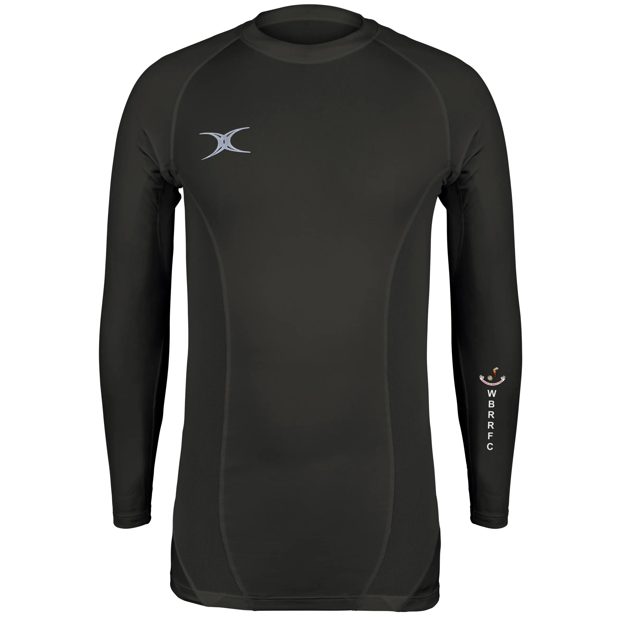 Whitley Bay Rockcliff RFC Senior's Black Atomic X II Baselayer Top