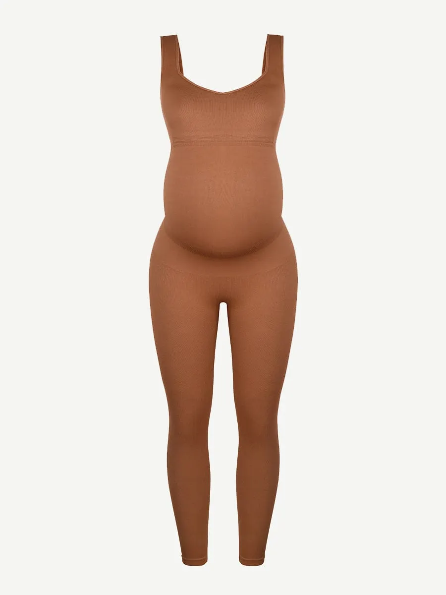 Wholesale Seamless Eco-friendly🌿 Back Lifting Abdominal Supports Maternity Catsuit Jumpsuit