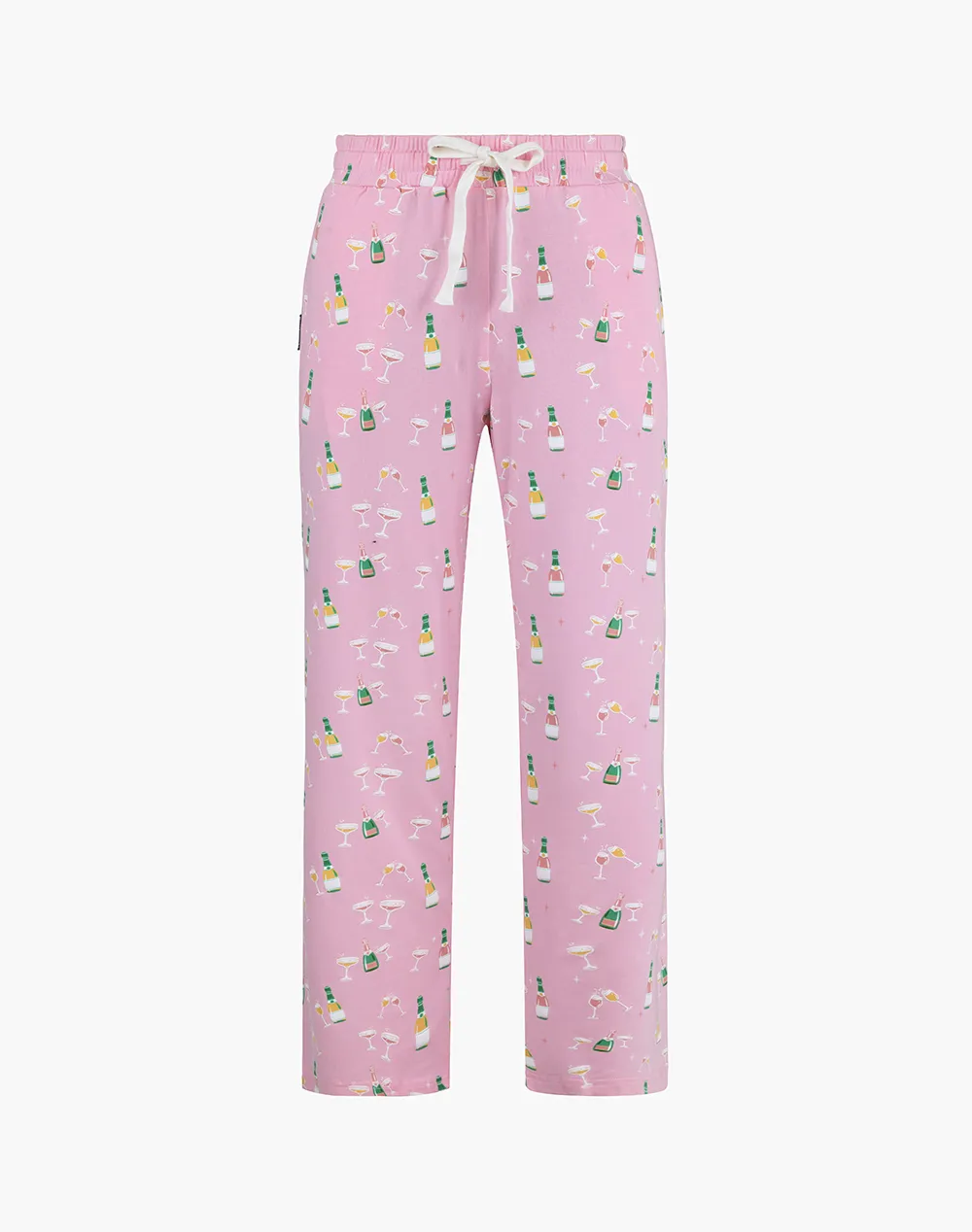 WOMENS CHAMPAGNE BUBBLES BAMBOO JERSEY SLEEP PANT