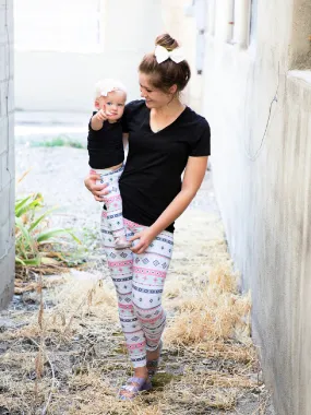 Women's Pastel Aztec Leggings
