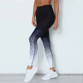 Women's Summer Stretchy Gradient Fitness Leggings