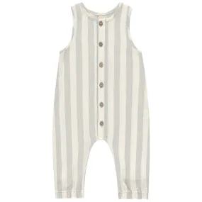 Woven Jumpsuit in Sky Stripe by Quincy Mae