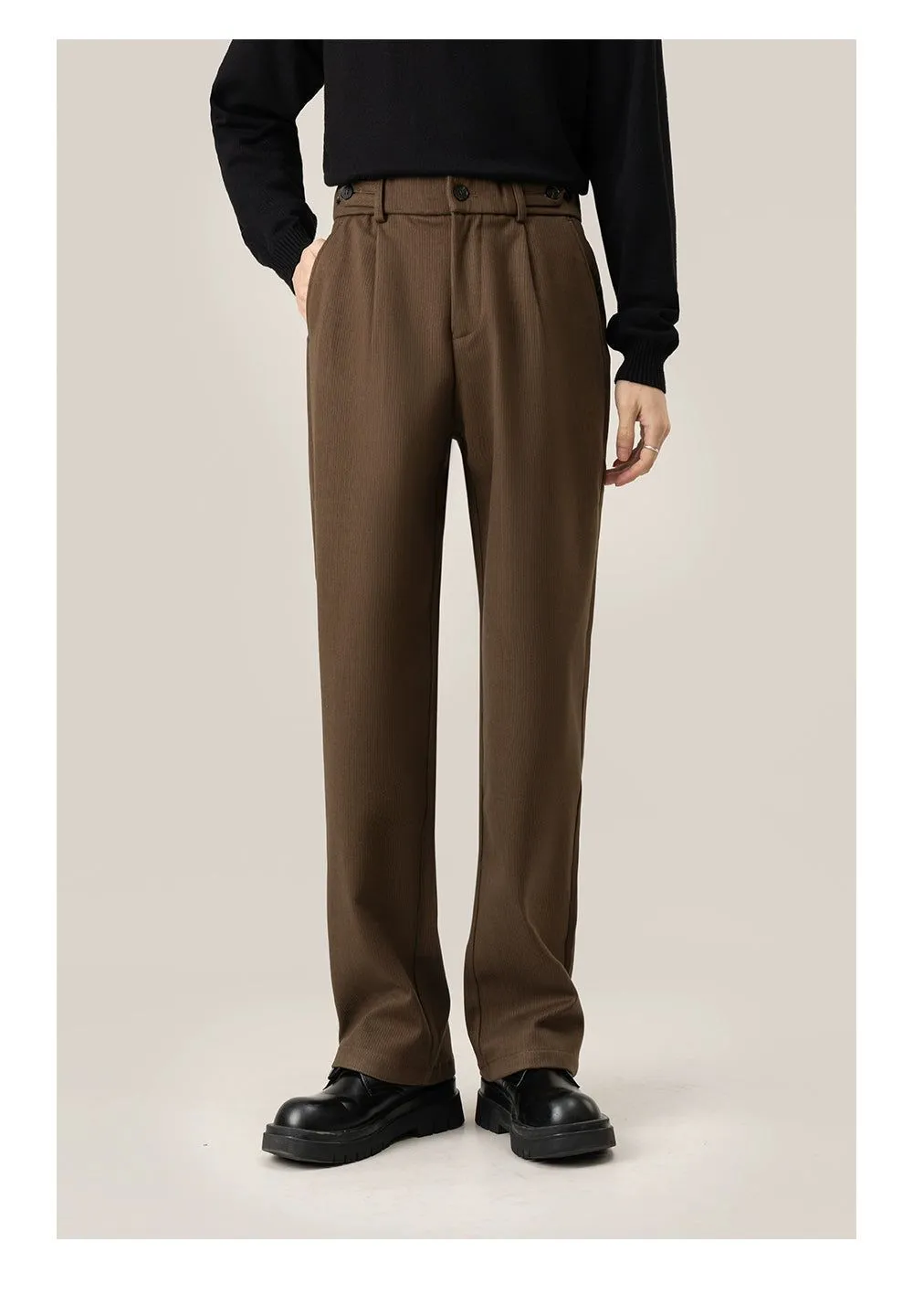 Zhou High Waist Bootcut Trousers